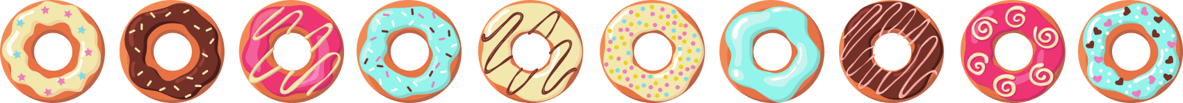 Donuts combo decoration image