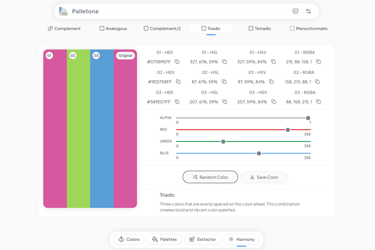 Palletone Colors App