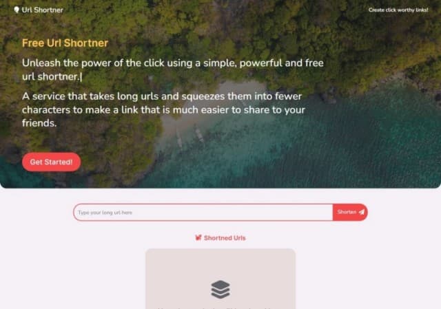 Url Shortner App, built with Node.js and Express.js (backend), React.js and Typescript (frontend).